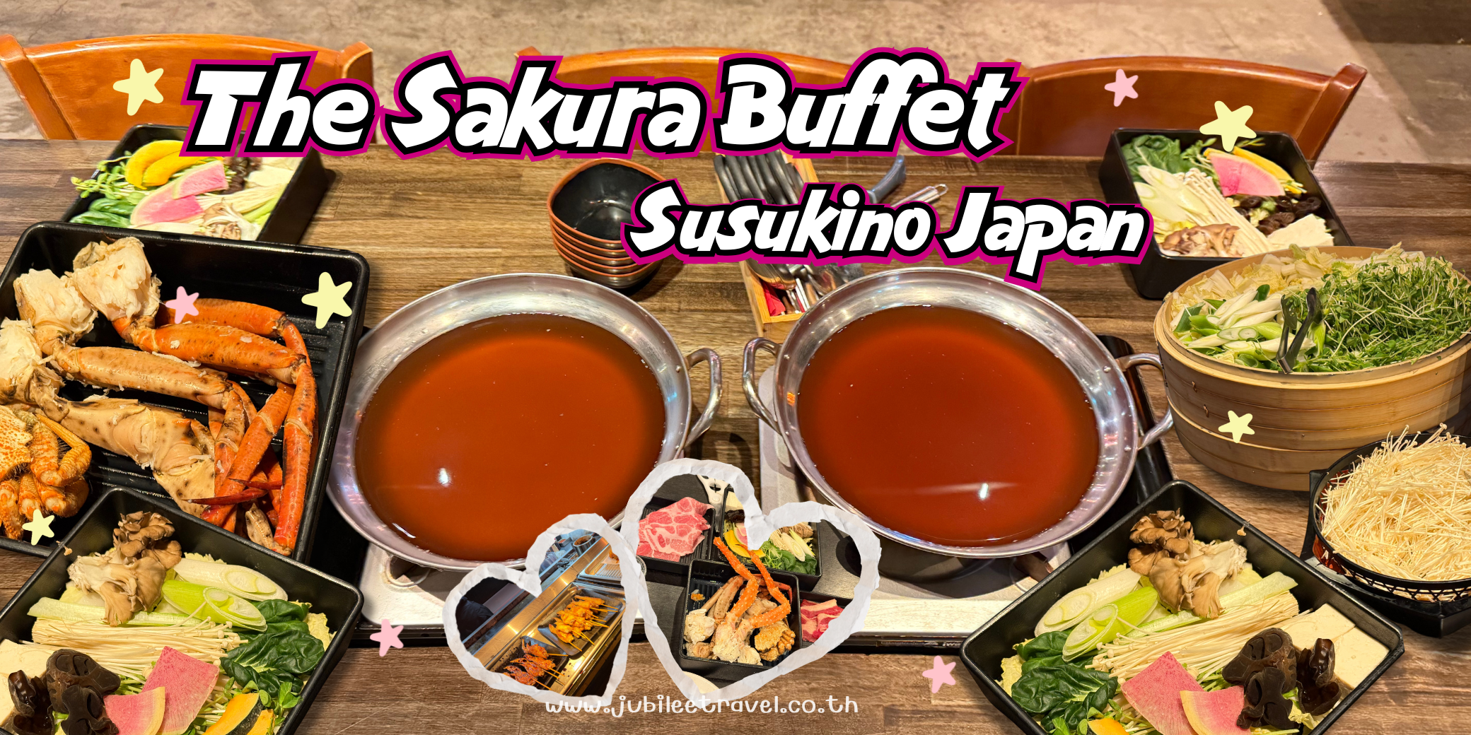 The Sakura Buffet Sapporo : กินจุใจกับปูยักษ์ 3 ชนิดแบบไม่อั้น : Premium Live Kitchen The Sakura Buffet